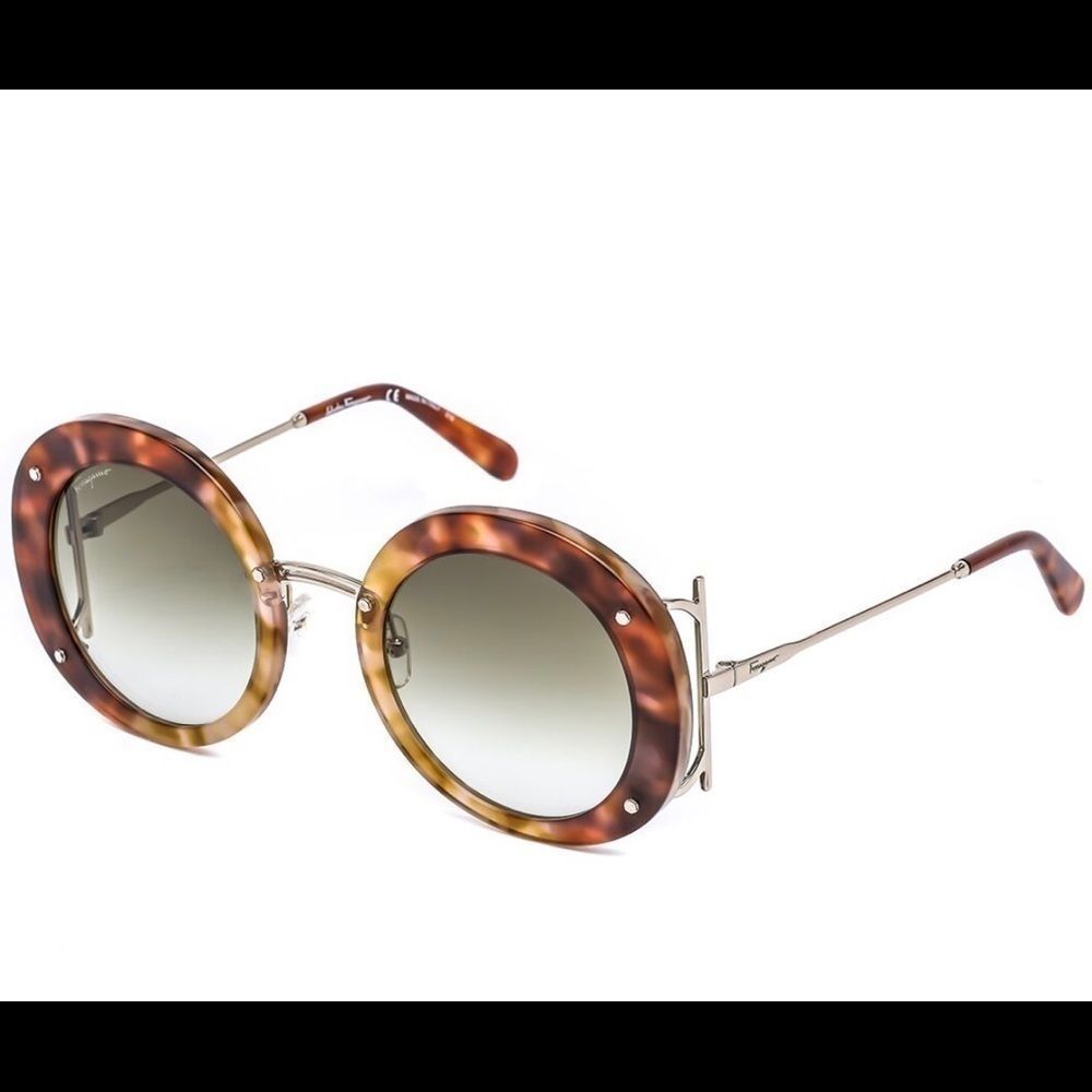 Salvatore Ferragamo Tortoise Shell Sunglasses